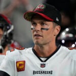 Tampa Bay Buccaneers quarterback Tom Brady (12) during the second half of an NFL football game against the Arizona Cardinals, Sunday, Dec. 25, 2022, in Glendale, Ariz.