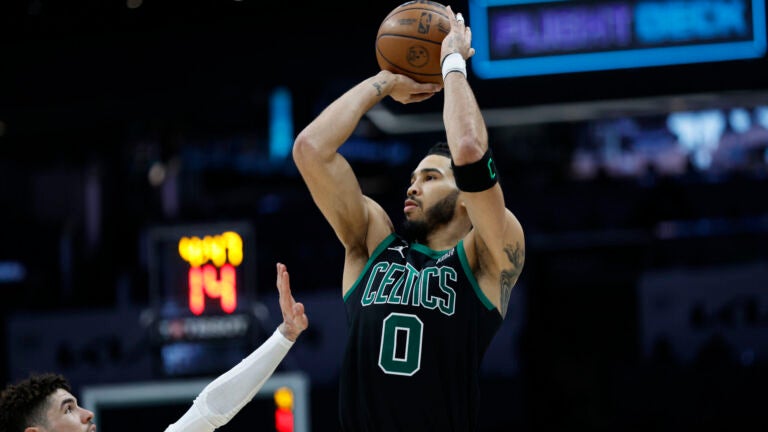 What are Boston Celtics' star forward Jayson Tatum's highest-scoring  regular season games?