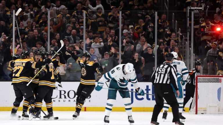 Boston Bruins vs San Jose Sharks - January 08, 2023