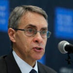 Kenneth Roth, Human Rights Watch's executive director, speaks during a news conference in Seoul, South Korea, Nov. 1, 2018.