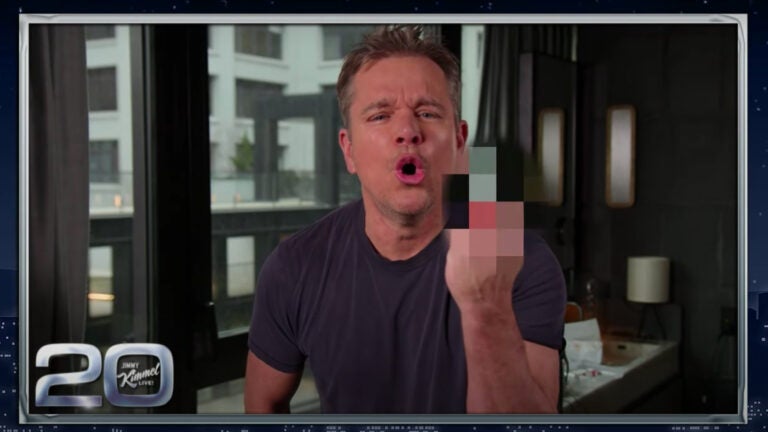 Matt Damon appears on the 20th anniversary episode of "Jimmy Kimmel Live!"