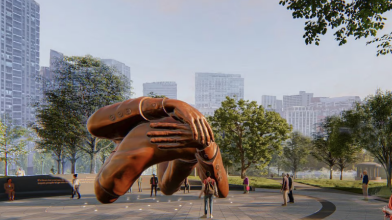 The new 'Embrace' sculpture is a BIG deal 🤝 - Vimarsana News