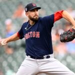 Matt Barnes #32 of the Boston Red Sox pitches in the ninth inning against the Baltimore Orioles at Oriole Park at Camden Yards on September 11, 2022 in Baltimore, Maryland.