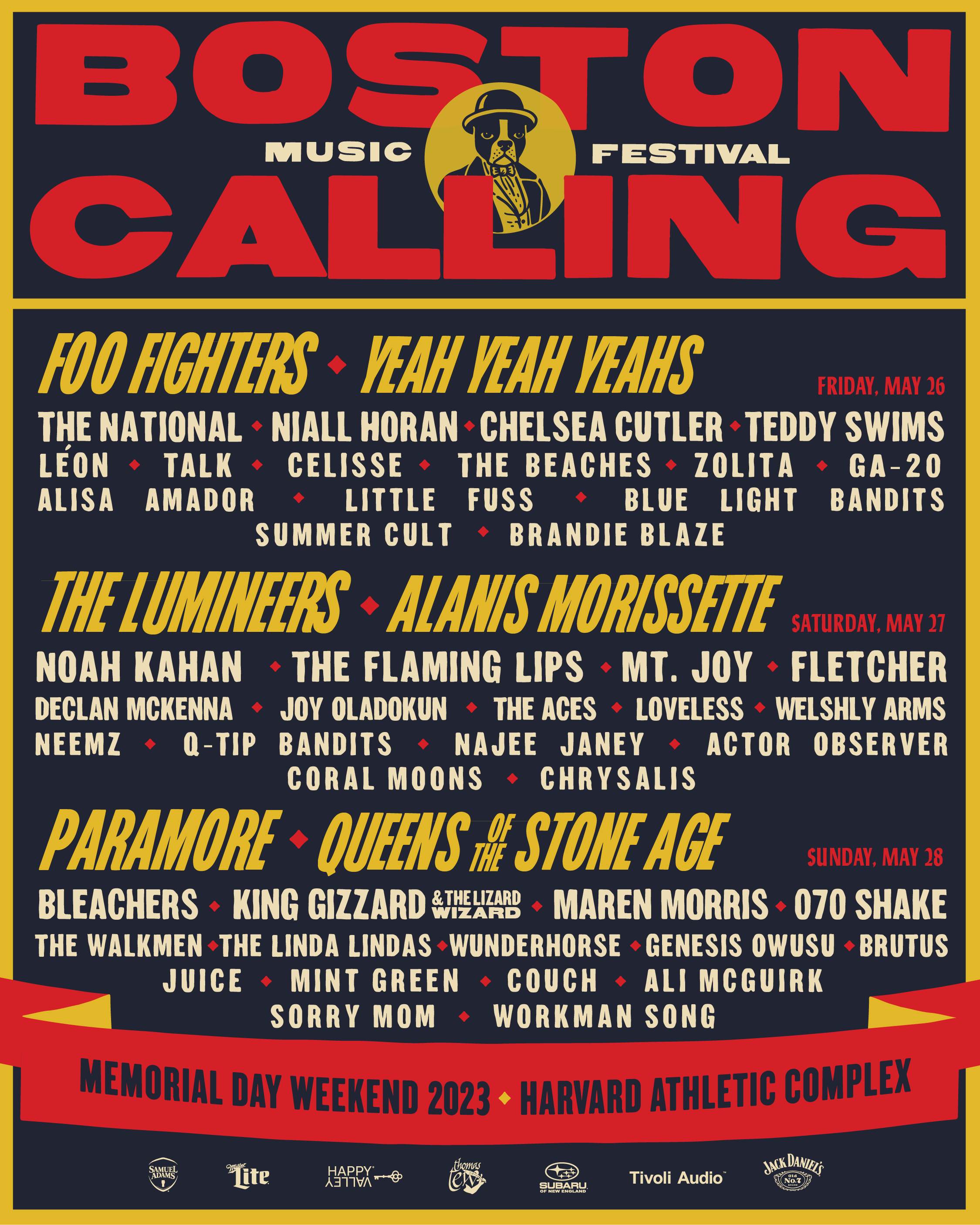 Boston Calling Schedule 2024 Printable gracie henrietta