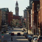 Main Street in Worcester, Massachusetts.
