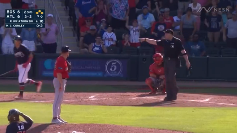 Braves-Red Sox game ends in a tie due to new MLB pitch clock rules