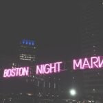 Boston Night Market neon sign