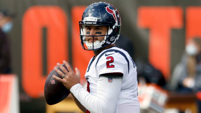 AJ McCarron while playing for the Texans