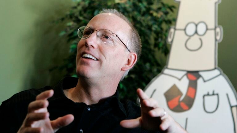 Scott Adams, creator of the comic strip "Dilbert."