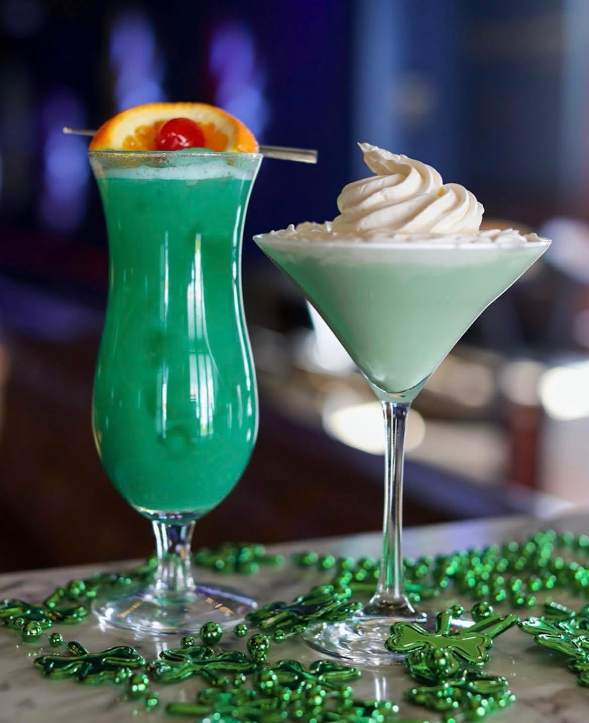 Kings' Dublin Hurricane and Shamrock Shaken cocktail specials for St. Patrick's Day