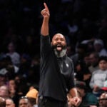 Nets head coach Jacque Vaughn