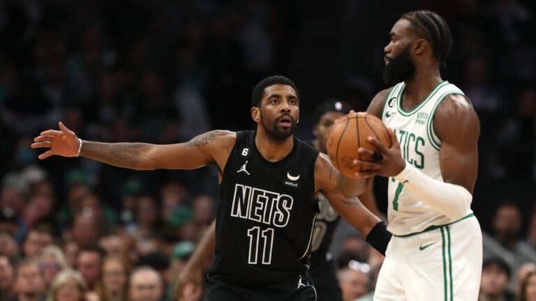 Kyrie best sale boston celtics