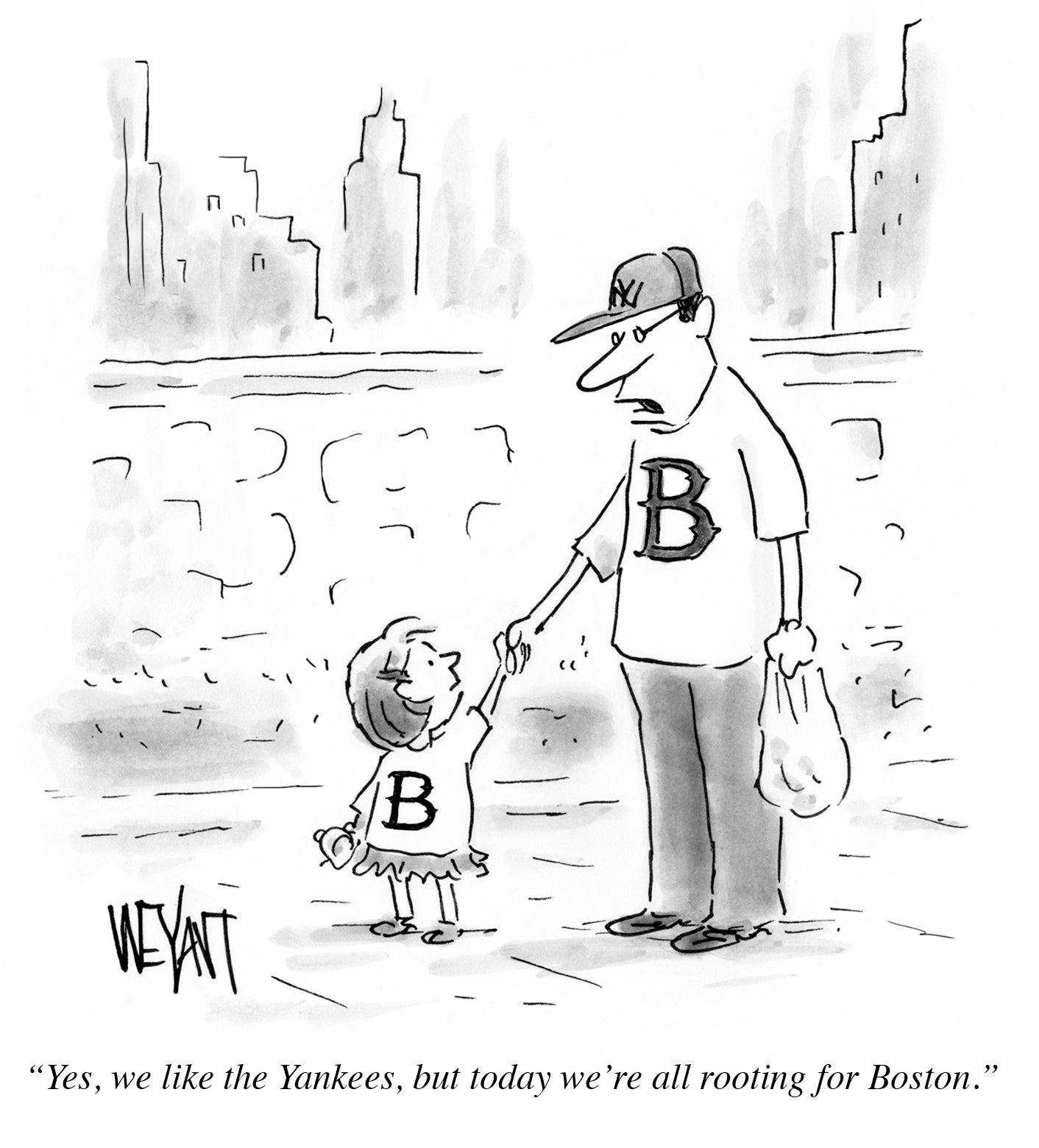New Yorker cartoonist Christopher Weyant recalls famous Boston cartoon