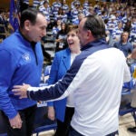 Former Duke basketball head coach Mike Krzyzewski.