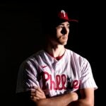 Former Red Sox pitcher Noah Song in his new Phillies uniform.