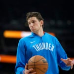 Oklahoma City Thunder center Mike Muscala.