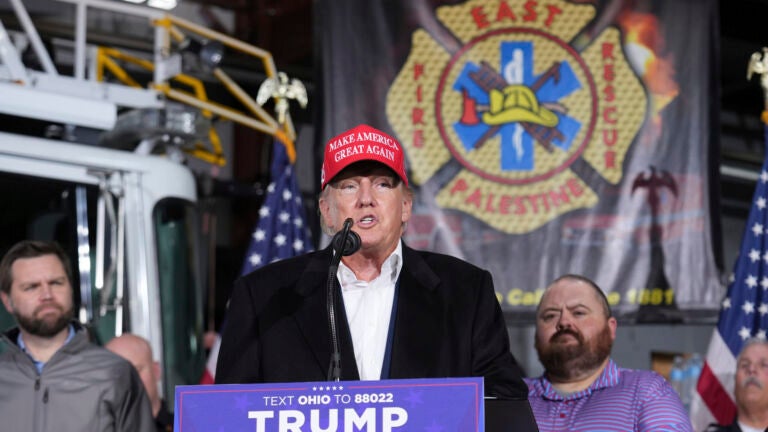 Trump, In Ohio, Criticizes Federal Response To Train Derailment