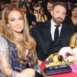 Jennifer Lopez and Ben Affleck attend the 65th GRAMMY Awards at Crypto.com Arena on February 05, 2023 in Los Angeles, California.
