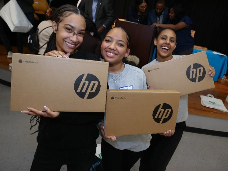 250 high schoolers at Boys and Girls Clubs of Boston surprised with free laptops