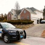 The house at 48 Porter Road in Andover on Thursday morning.