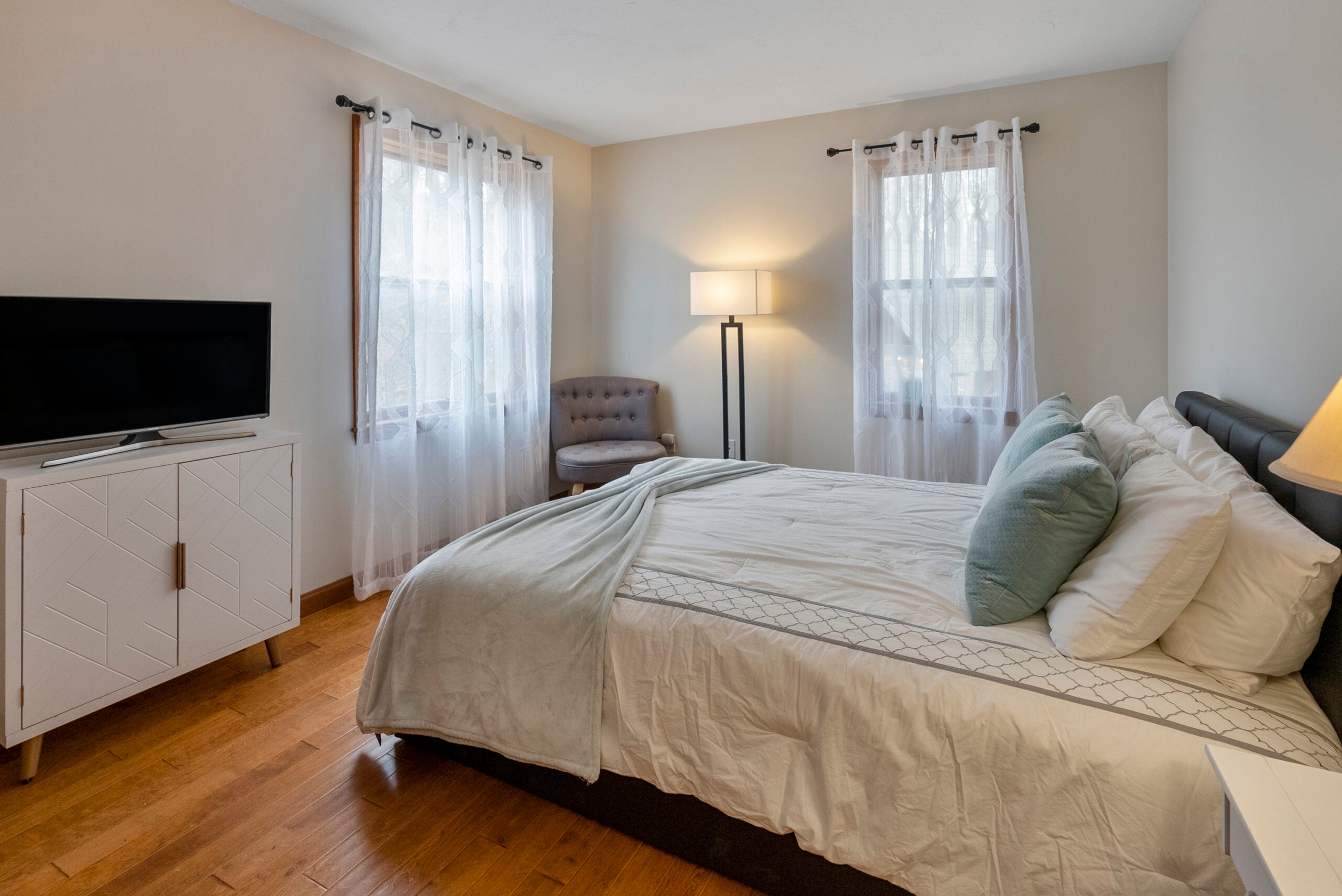 The guest bedroom in our home of the week.