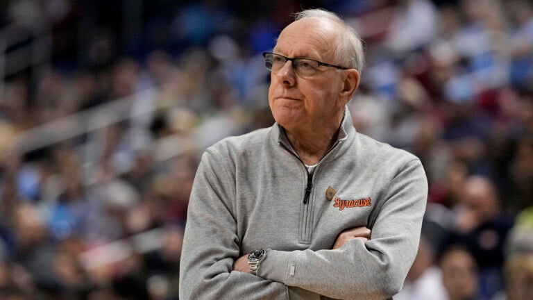 Syracuse men's basketball coach Jim Boeheim.