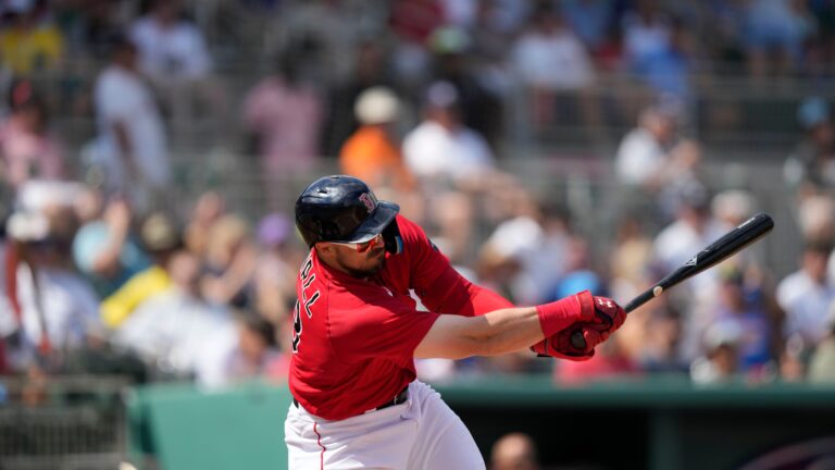 Newly acquired Red Sox outfielder Adam Duvall.