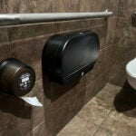 An Egal Pads on a Roll dispenser