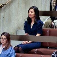 Boston Mayor Michelle Wu attended the Boston City Council meeting for a short time on March 8 before councilors voted in favor of her plans to cap rent increases
