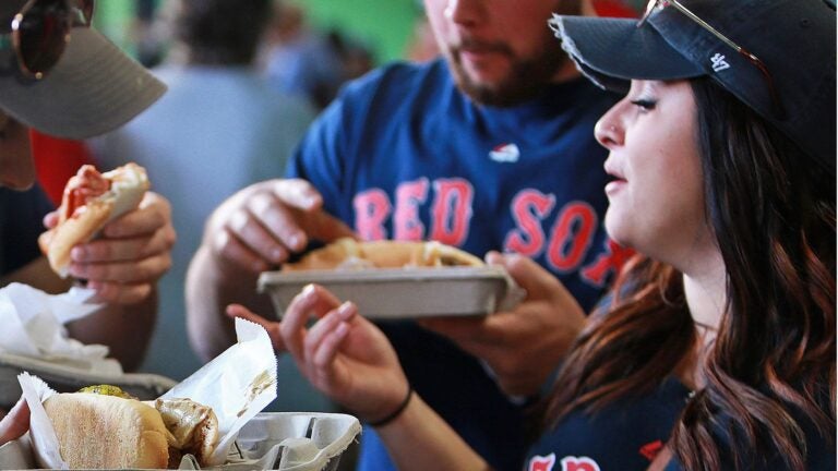 Hot dogs at Fenway Park