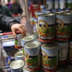 Groceries at food bank