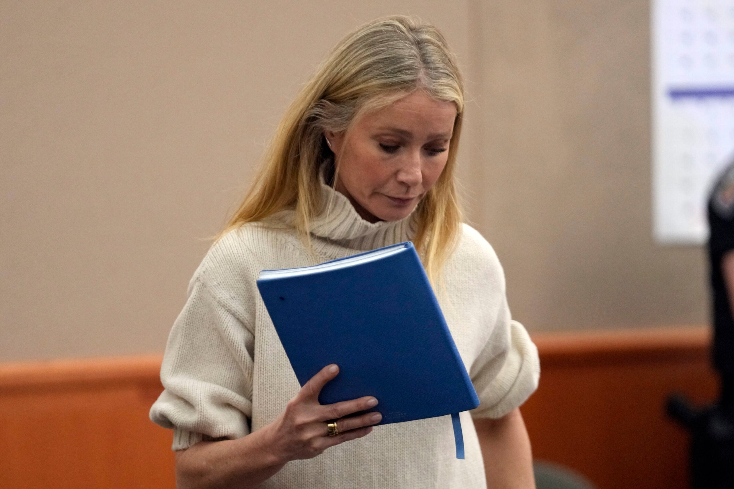 Gwyneth Paltrow exits the courtroom, Tuesday, March 21, 2023, in Park City, Utah.