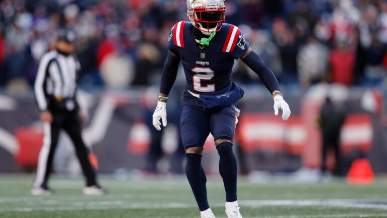 New England Patriots cornerback Jalen Mills during a game between the