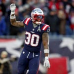 Mack Wilson playing for the Patriots in 2022.