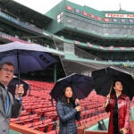 Michelle Wu visits Fenway Park to see renovations.