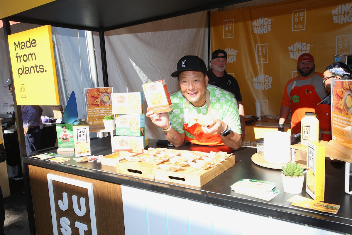 Ming Tsai with MingsBings and JUST Eggs at the Food Network New York City Wine & Food Festival