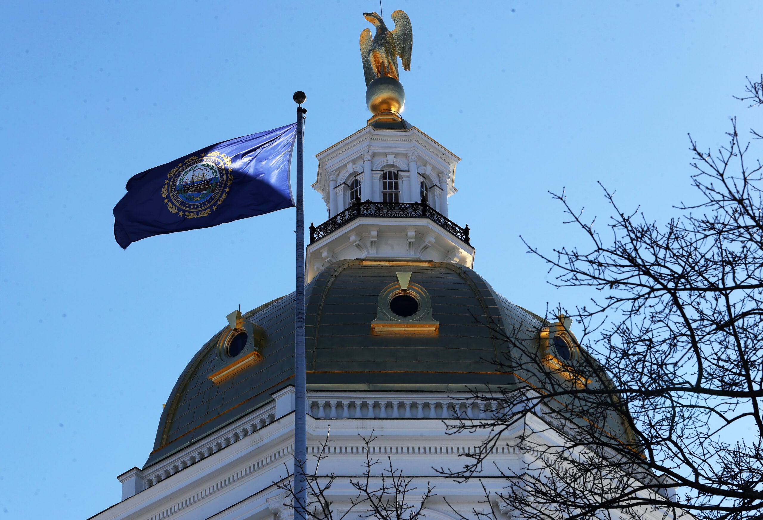 The dome of the New Hampshire State House.