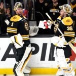 Jeremy Swayman and Linus Ullmark.