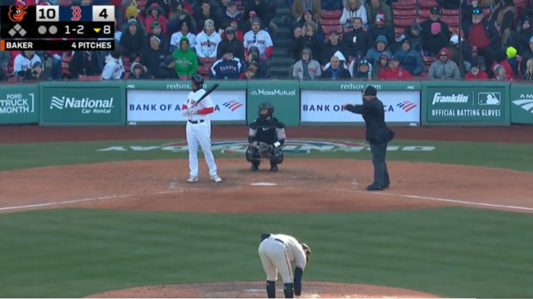 The new Mass Mutual sign shows the ball and strike count! : r/redsox