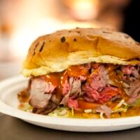Roast beef sandwich from Nick's Roast Beef