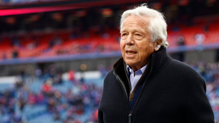 Robert Kraft and Meek Mill walk March of Living together 