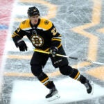 Boston Bruins defenseman Hampus Lindholm (27) during an NHL hockey game, Thursday, March 2, 2023, in Boston.