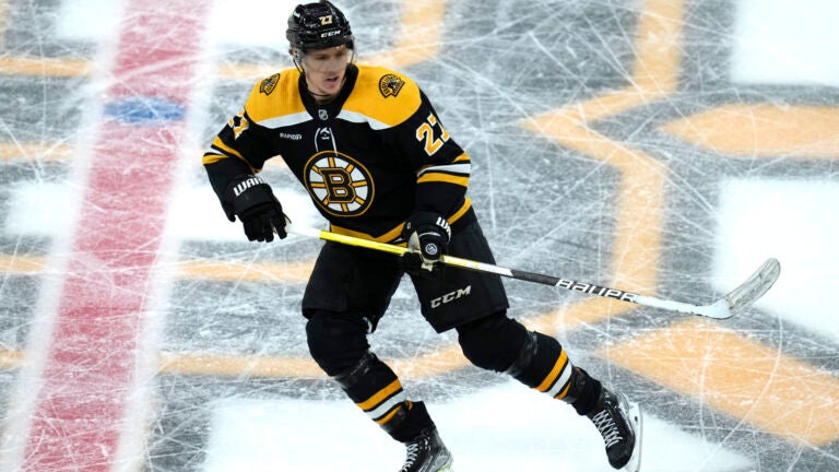 Boston Bruins defenseman Hampus Lindholm (27) during an NHL hockey game, Thursday, March 2, 2023, in Boston.