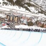 The halfpipe at Copper Mountain during a Dew Tour event on Feb. 25, 2023.
