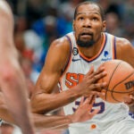 Kevin Durant with the Suns.