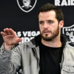Derek Carr with the Raiders.