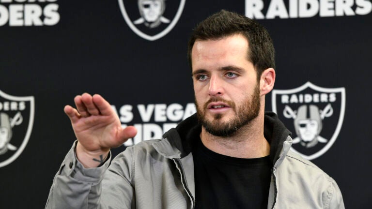 Derek Carr with the Raiders.