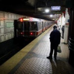 Red Line Train at Broadway Station