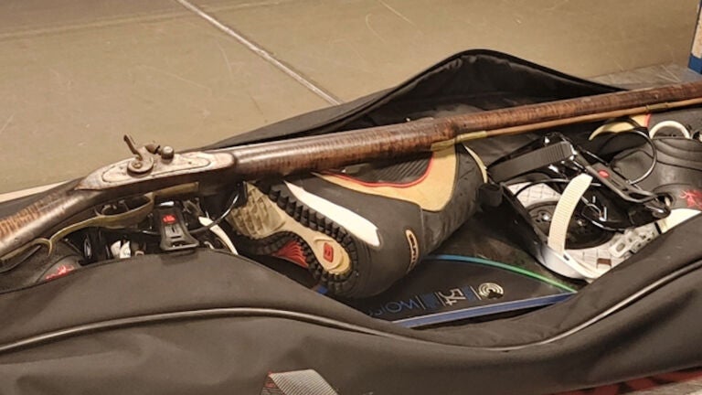 Rifle recovered at Logan Airport