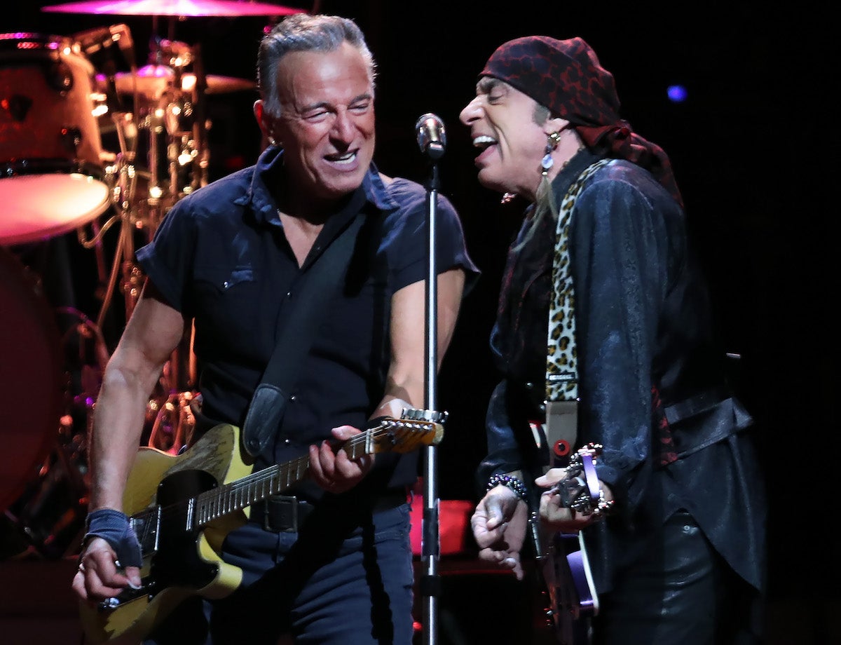Bruce Springsteen (pictured at left with Steven Van Zandt at right) and the E Street Band performed at the TD Garden